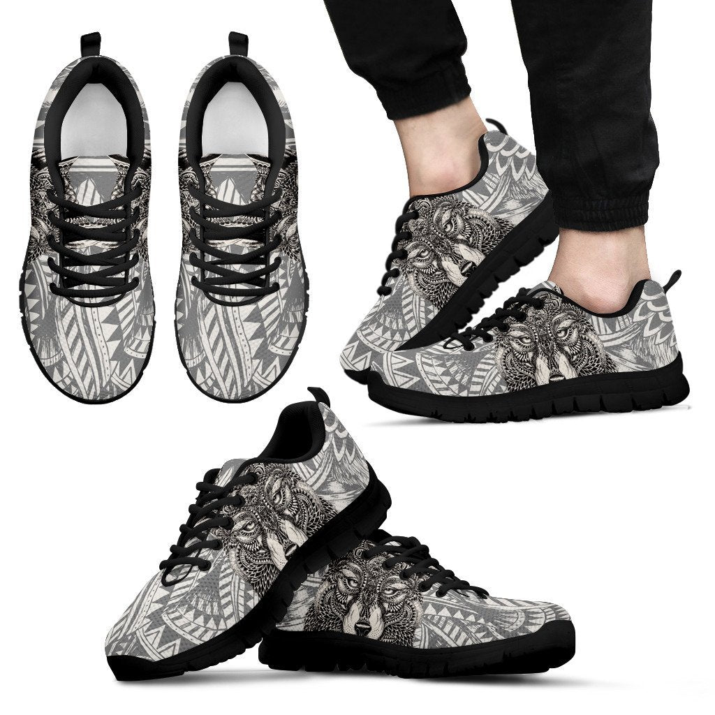 Wolf Tribal Men Sneakers