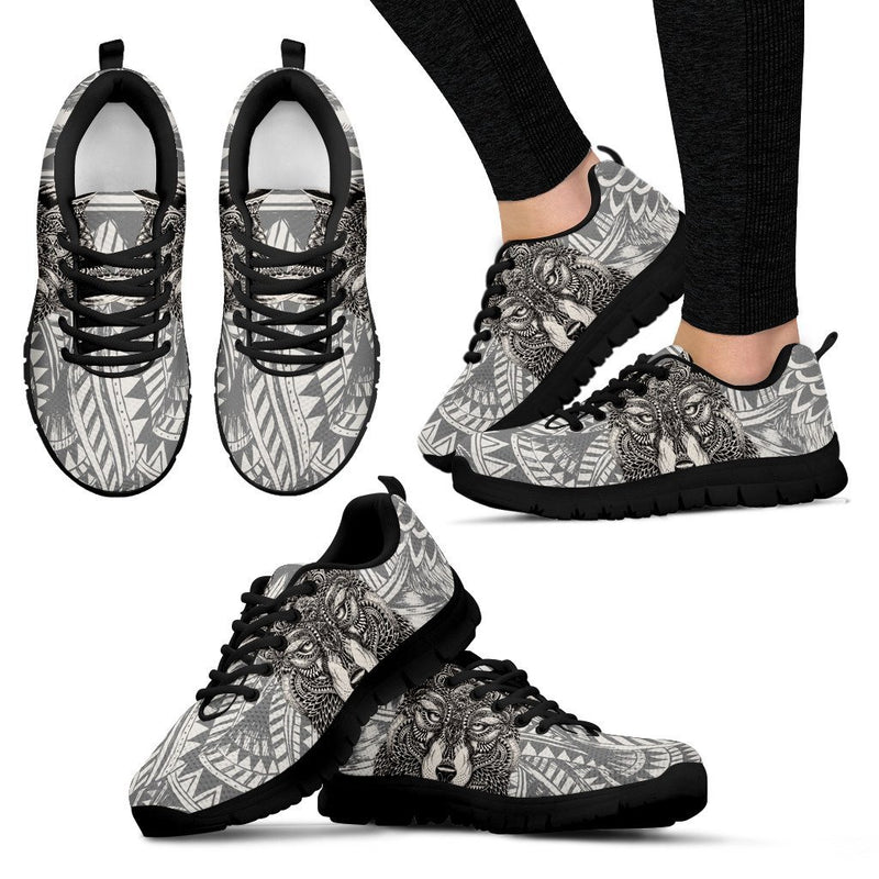 Wolf Tribal Women Sneakers