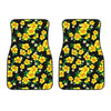 Yellow Hibiscus Pattern Print Design HB08 Car Floor Mats-JORJUNE.COM