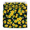 Yellow Hibiscus Pattern Print Design HB08 Duvet Cover Bedding Set-JORJUNE.COM