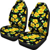 Yellow Hibiscus Pattern Print Design HB08 Universal Fit Car Seat Covers-JorJune
