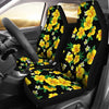 Yellow Hibiscus Pattern Print Design HB08 Universal Fit Car Seat Covers-JorJune