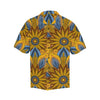 Yellow Mandala Hindu Men Hawaiian Shirt