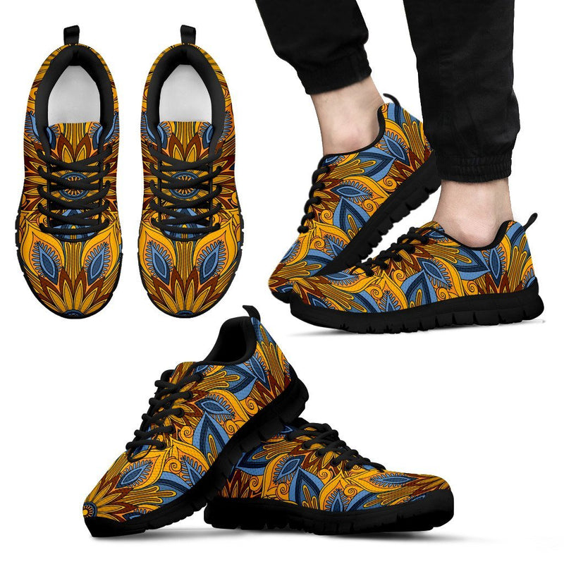 Yellow Mandala Hindu Men Sneakers