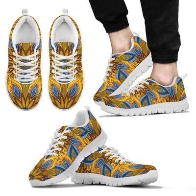 Yellow Mandala Hindu Men Sneakers