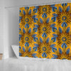 Yellow Mandala Hindu Shower Curtain