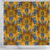 Yellow Mandala Hindu Shower Curtain