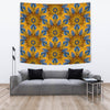 Yellow Mandala Hindu Wall Tapestry