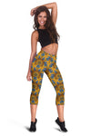 Yellow Mandala Hindu Women Capris