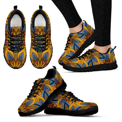 Yellow Mandala Hindu Women Sneakers