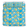Yellow Plumeria Design Print Pattern Duvet Cover Bedding Set-JORJUNE.COM