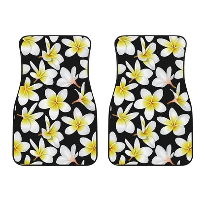 Plumeria Floral Hawaiian Flowers Hawaii Front Car Floor Mats