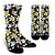 Yellow Plumeria Hawaiian Flowers Crew Socks