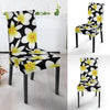 Yellow Plumeria Hawaiian Flowers Dining Chair Slipcover-JORJUNE.COM