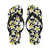 Yellow Plumeria Hawaiian Flowers Flip Flops-JorJune