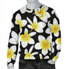 Yellow Plumeria Hawaiian Flowers Men Crewneck Sweatshirt