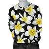 Yellow Plumeria Hawaiian Flowers Men Crewneck Sweatshirt