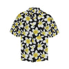 Yellow Plumeria Hawaiian Flowers Men's All Over Print V-Neck Shirt (Model T58)