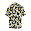 Yellow Plumeria Hawaiian Flowers Men's All Over Print V-Neck Shirt (Model T58)