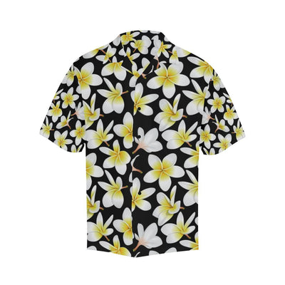 Yellow Plumeria Hawaiian Flowers Men Hawaiian Shirt-JorJune