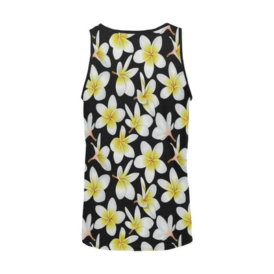 Yellow Plumeria Hawaiian Flowers Men Tank Top