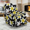 Yellow Plumeria Hawaiian Flowers Recliner Slipcover-JORJUNE.COM