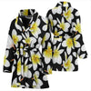 Yellow Plumeria Hawaiian Flowers Women Bath Robe