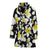 Yellow Plumeria Hawaiian Flowers Women Bath Robe