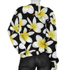 Yellow Plumeria Hawaiian Flowers Women Crewneck Sweatshirt