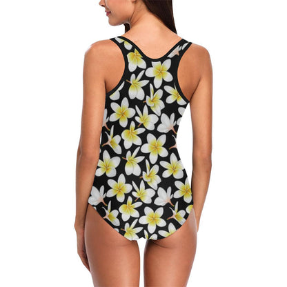 Plumeria Hawaiian Women One Piece Swimsuit