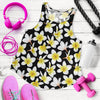 Yellow Plumeria Hawaiian Flowers Women Racerback Tank Top