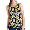 Yellow Plumeria Hawaiian Flowers Women Racerback Tank Top