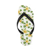 Yellow Plumeria Pattern Print Design PM012 Flip Flops-JorJune