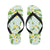 Yellow Plumeria Pattern Print Design PM024 Flip Flops-JorJune