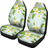 Yellow Plumeria Pattern Print Design PM024 Universal Fit Car Seat Covers-JorJune