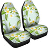 Yellow Plumeria Pattern Print Design PM024 Universal Fit Car Seat Covers-JorJune