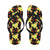 Yellow Plumeria Pattern Print Design PM04 Flip Flops-JorJune