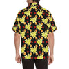 Yellow Plumeria Pattern Print Design PM04 Men Hawaiian Shirt-JorJune