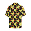 Yellow Plumeria Pattern Print Design PM04 Men Hawaiian Shirt-JorJune