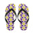 Yellow Plumeria Pattern Print Design PM05 Flip Flops-JorJune