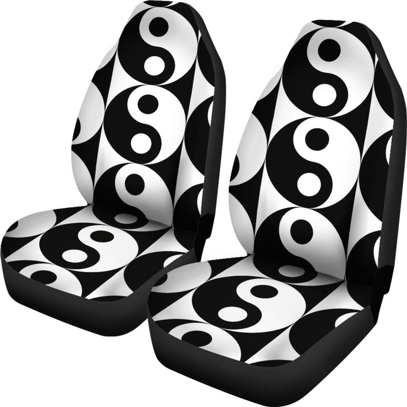 Yin Yang Classic Pattern Design Print Universal Fit Car Seat Covers