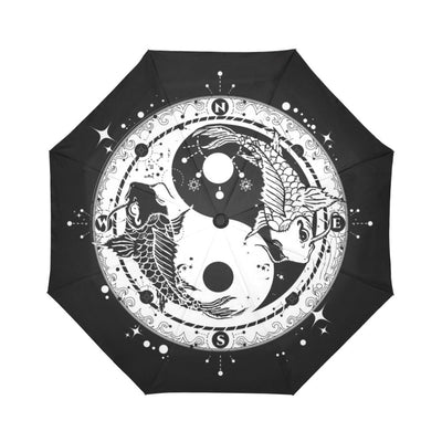 Yin Yang Koi Fish Automatic Foldable Umbrella