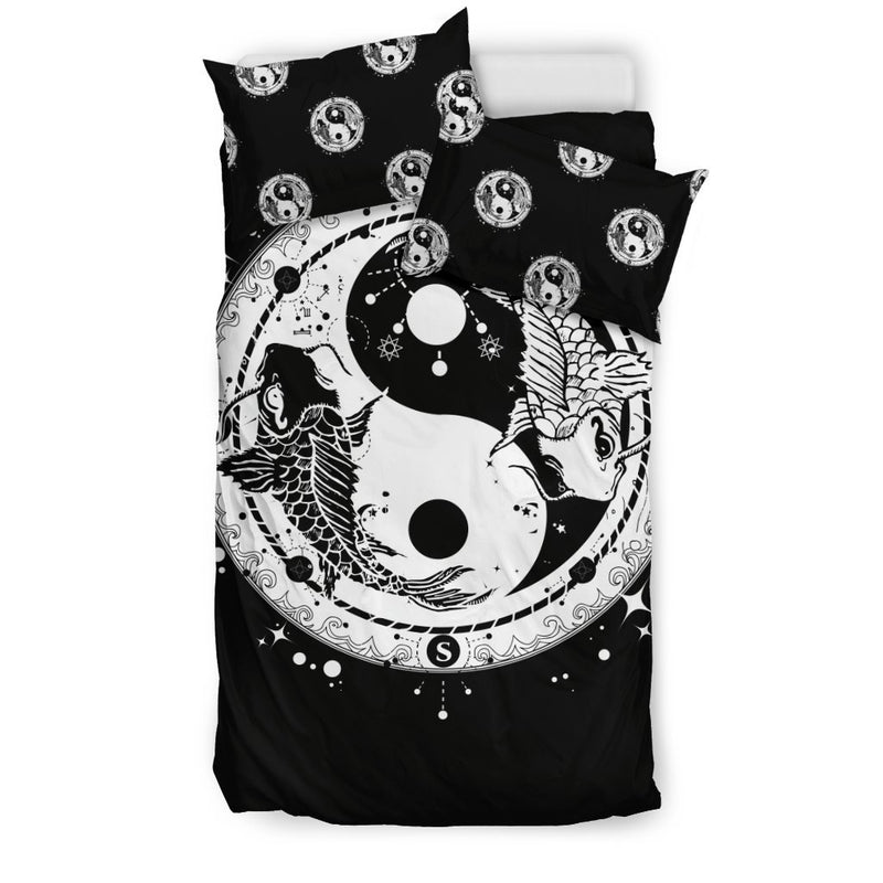 Yin Yang Koi Fish Duvet Cover Bedding Set