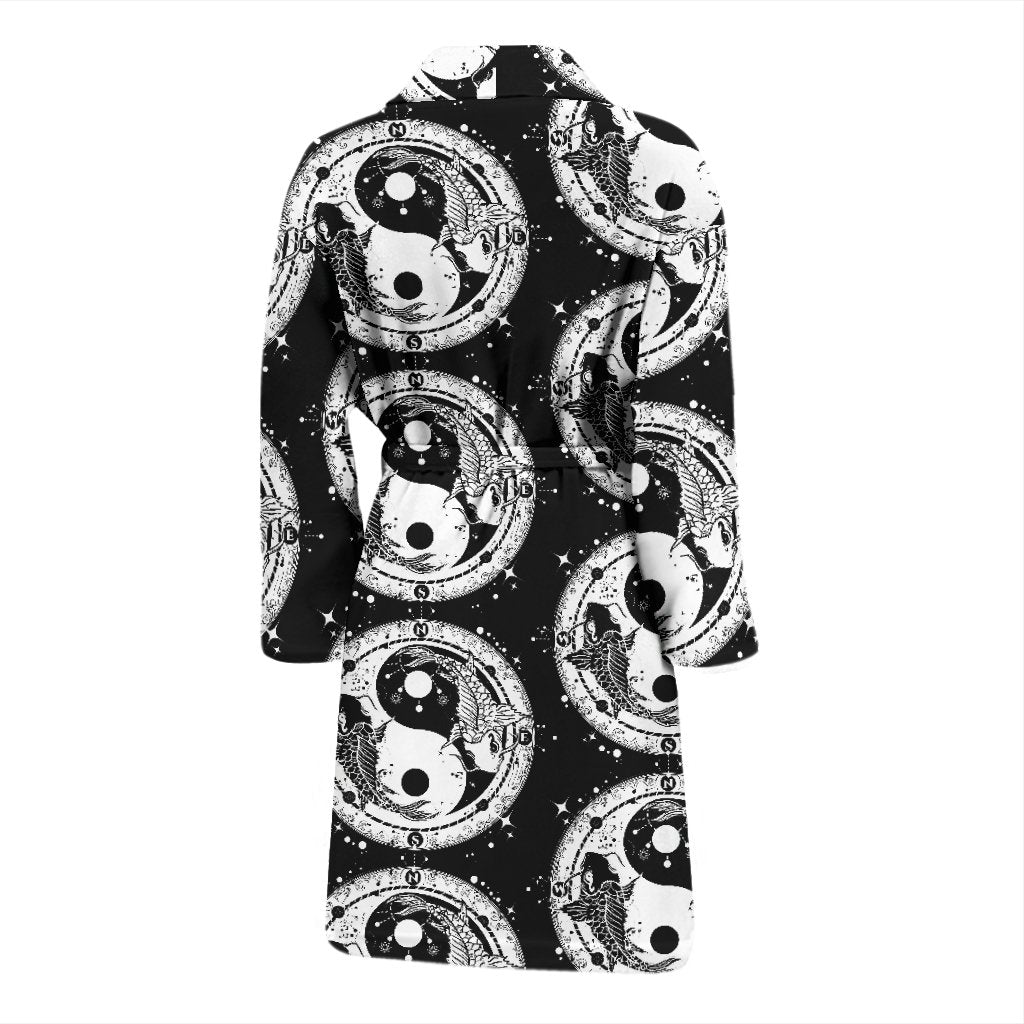 Yin Yang Koi Fish Men Bath Robe
