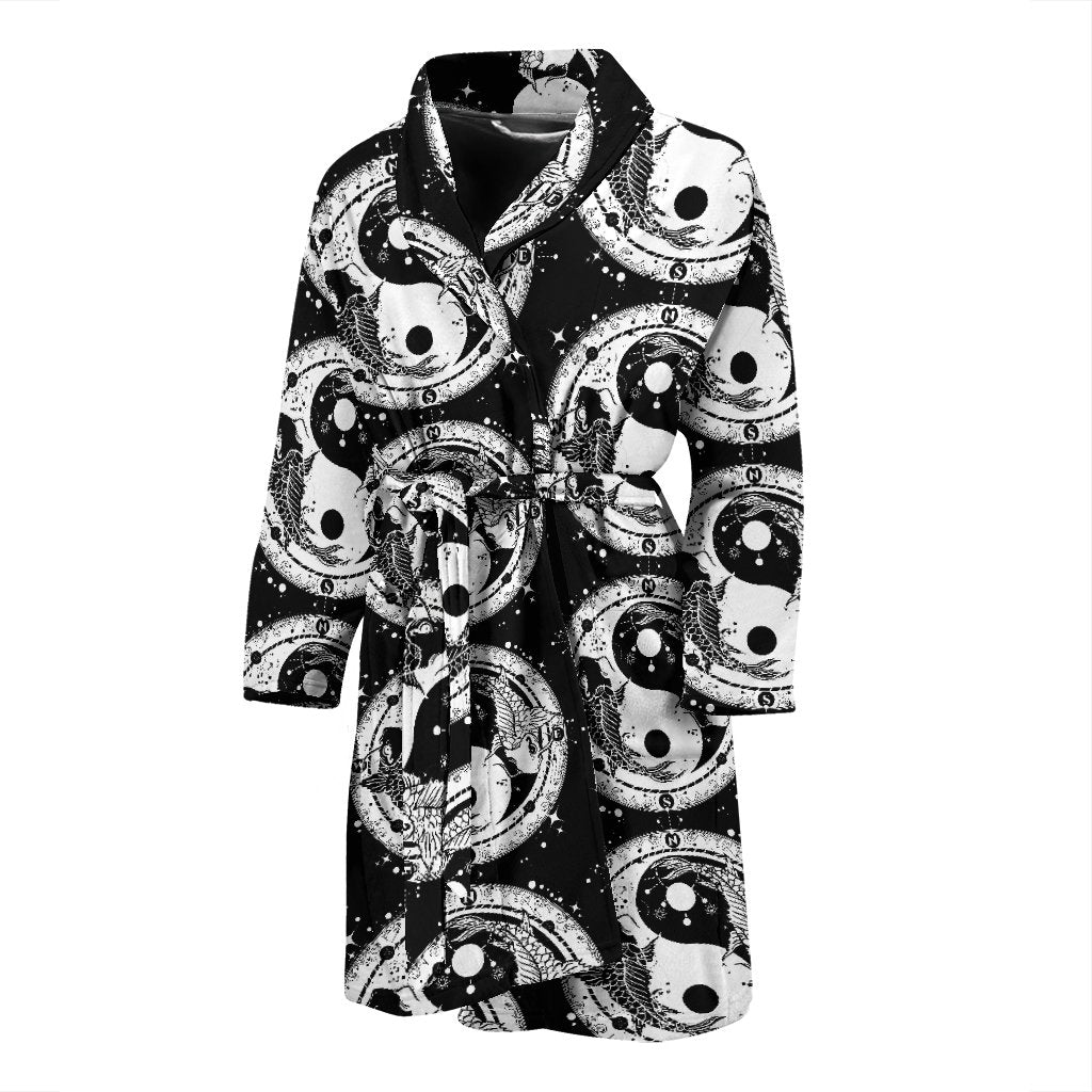 Yin Yang Koi Fish Men Bath Robe