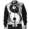 Yin Yang Koi Fish Men Casual Bomber Jacket