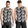 Yin Yang Koi Fish Men Tank Top