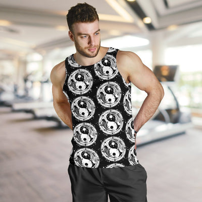 Yin Yang Koi Fish Men Tank Top