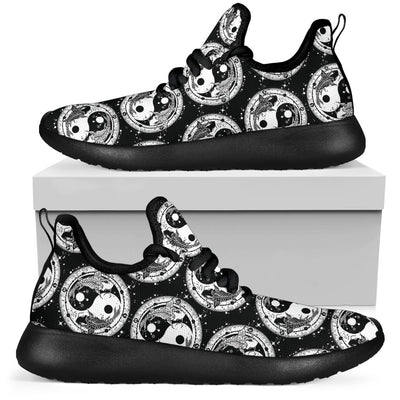 Yin Yang Koi Fish Mesh Knit Sneakers Shoes
