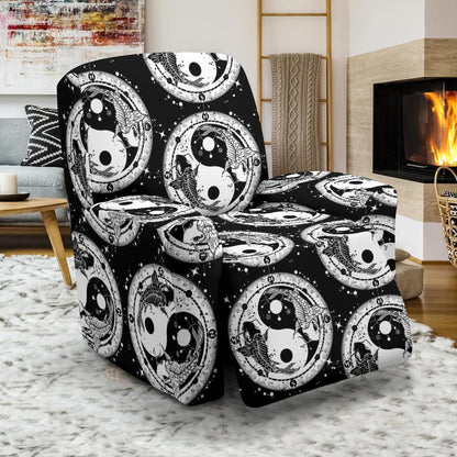 Yin Yang Koi Fish Recliner Slipcover-JORJUNE.COM
